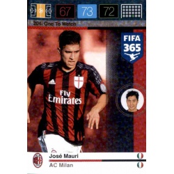 José Mauri One To Watch AC Milan 204 FIFA 365 Adrenalyn XL 2015-16
