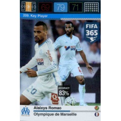Alaixys Romao Key Player Olympique Marseille 209 FIFA 365 Adrenalyn XL 2015-16