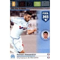 Romain Alessandrini One To Watch Olympique Marseille 210 FIFA 365 Adrenalyn XL 2015-16