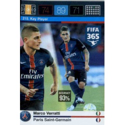 Marco Verratti Key Player Paris Saint-Germain 215 FIFA 365 Adrenalyn XL 2015-16