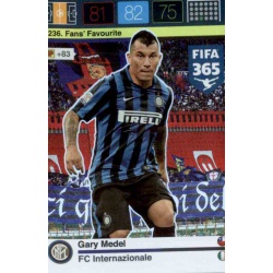 Gary Medel Fans Favourites Inter Milan 236 FIFA 365 Adrenalyn XL 2015-16