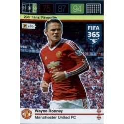Wayne Rooney Fans Favourites Manchester United 238 FIFA 365 Adrenalyn XL 2015-16