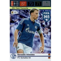 Benedikt Höwedes Fans Favourites FC Schalke 04 243 FIFA 365 Adrenalyn XL 2015-16