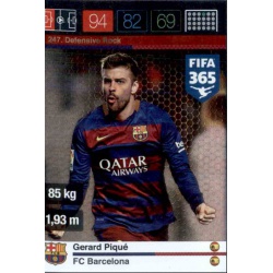 Gerard Piqué Defensive Rock Barcelona 247 FIFA 365 Adrenalyn XL 2015-16