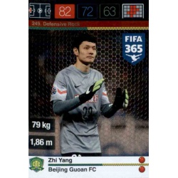 Zhi Yang Defensive Rock Beijing Guoan 249 FIFA 365 Adrenalyn XL 2015-16