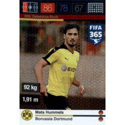 Mats Hummels Defensive Rock Borussia Dortmund 250 FIFA 365 Adrenalyn XL 2015-16