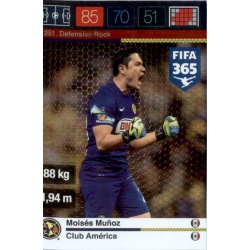 Moisés Muñoz Defensive Rock Club América 251 FIFA 365 Adrenalyn XL 2015-16