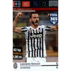 Leonardo Bonucci Defensive Rock Juventus 253 FIFA 365 Adrenalyn XL 2015-16