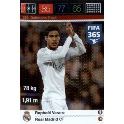 Raphaël Varane Defensive Rock Real Madrid 259 FIFA 365 Adrenalyn XL 2015-16