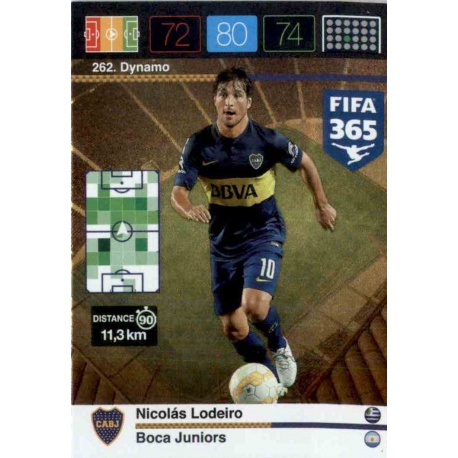 Nicolás Lodeiro Dynamo Boca Juniors 262 FIFA 365 Adrenalyn XL 2015-16