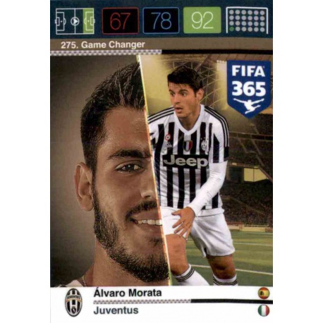 Álvaro Morata Game Changer Juventus 275 FIFA 365 Adrenalyn XL 2015-16