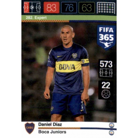 Daniel Diaz Expert Boca Juniors 282 FIFA 365 Adrenalyn XL 2015-16