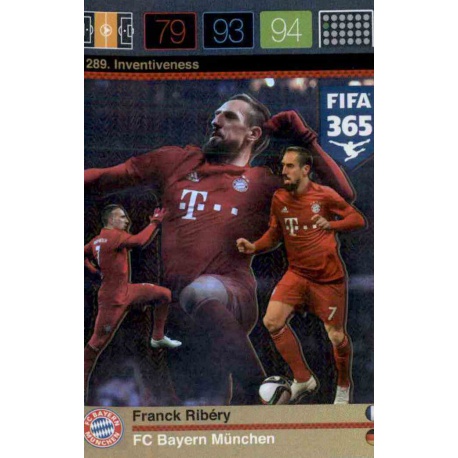 Franck Ribéry Inventiveness Bayern München 289 FIFA 365 Adrenalyn XL 2015-16