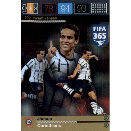 Jádson Inventiveness Corinthians 292 FIFA 365 Adrenalyn XL 2015-16