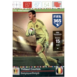 Thibaut Courtois International Star Belgique 316 FIFA 365 Adrenalyn XL 2015-16