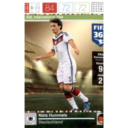 Mats Hummels International Star Deutschland 322 FIFA 365 Adrenalyn XL 2015-16