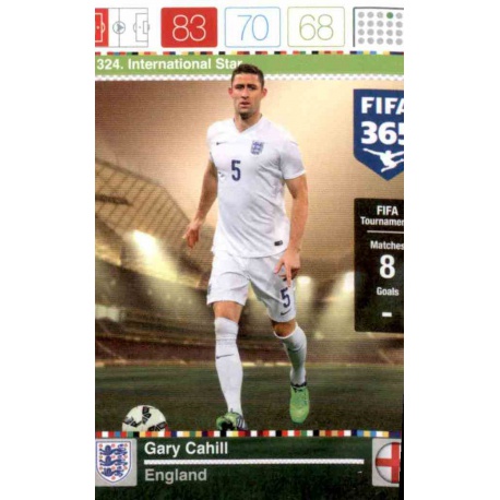 Gary Cahill International Star England 324 FIFA 365 Adrenalyn XL 2015-16