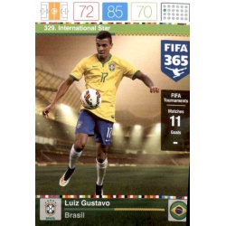 Luiz Gustavo International Star Brasil 329 FIFA 365 Adrenalyn XL 2015-16