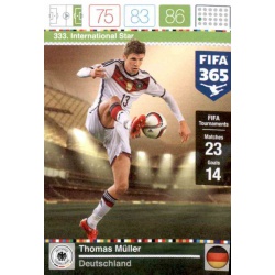 Thomas Müller International Star Deutschland 333 FIFA 365 Adrenalyn XL 2015-16