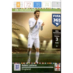 Adam Lallana International Star England 338 FIFA 365 Adrenalyn XL 2015-16