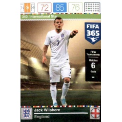Jack Wilshere International Star England 340 FIFA 365 Adrenalyn XL 2015-16
