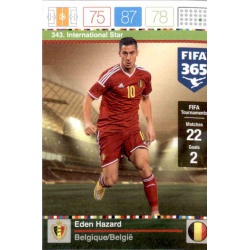 Eden Hazard International Star Belgique 343 FIFA 365 Adrenalyn XL 2015-16