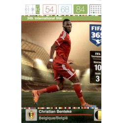 Christian Benteke International Star Belgique 349 FIFA 365 Adrenalyn XL 2015-16