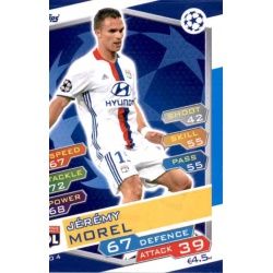 Jérémy Morel Olympique Lyonnais LYO4 Match Attax Champions 2016-17