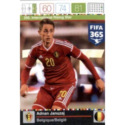 Adnan Januzzaj International Rising Star Belgique 356 FIFA 365 Adrenalyn XL 2015-16