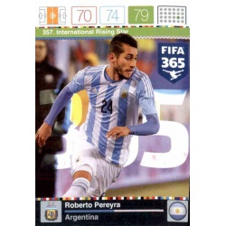Roberto Pereyra International Rising Star Argentina 357 FIFA 365 Adrenalyn XL 2015-16
