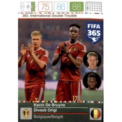 Kevin De Bruyne - Divock Origi International Double Trouble Belgique 363 FIFA 365 Adrenalyn XL 2015-16