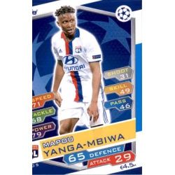 Mapou Yanga-Mbiwa Olympique Lyonnais LYO5 Match Attax Champions 2016-17