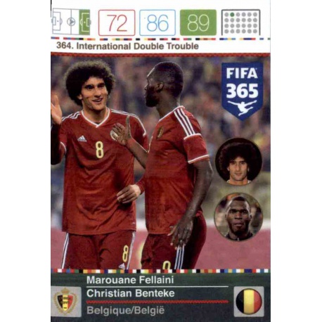 Marouane Fellaini - Christian Benteke International Double Trouble Belgique 364 FIFA 365 Adrenalyn XL 2015-16