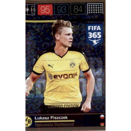 Lukasz Piszczek Limited Edition Borussia Dortmund FIFA 365 Adrenalyn XL 2015-16