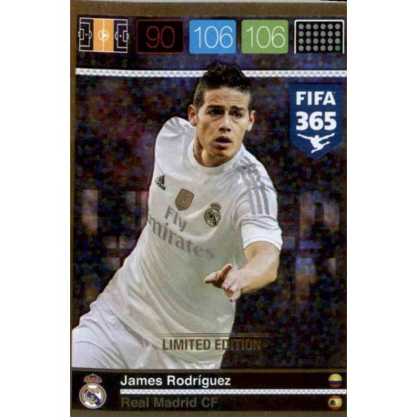 James Rodriguez Limited Edition Real Madrid FIFA 365 Adrenalyn XL 2015-16