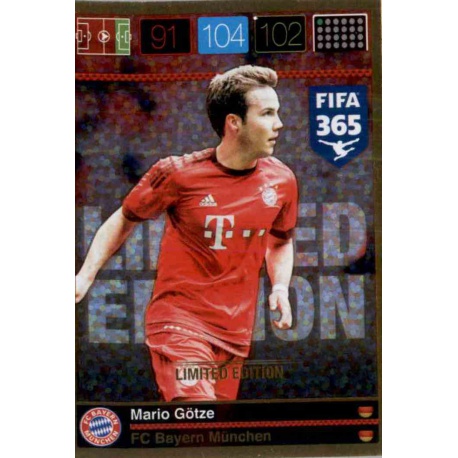 Mario Gotze Limited Edition Bayern München FIFA 365 Adrenalyn XL 2015-16