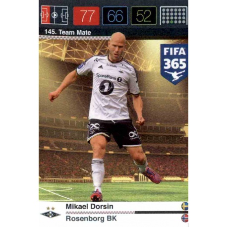 Mikael Dorsin Rosenborg BK 145 FIFA 365 Adrenalyn XL 2015-16