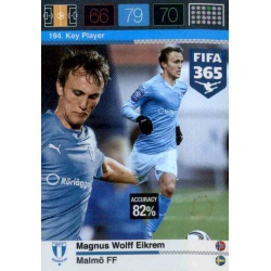 Magnus Wolff Eikrem Key Player Malmö FF 194 FIFA 365 Adrenalyn XL 2015-16