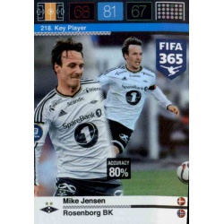 Mike Jensen Key Player Rösenborg BK 218 FIFA 365 Adrenalyn XL 2015-16