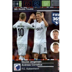 Nicolai Jørgensen - Andreas Cornelius Double Trouble FC København 382 FIFA 365 Adrenalyn XL 2015-16