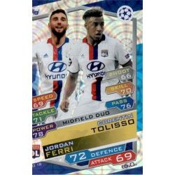 Corentin Tolisso - Jordan Ferri Midfield Duo LYO18 Match Attax Champions 2016-17