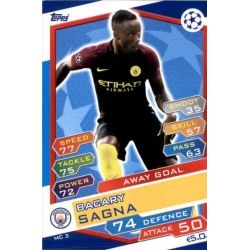 Bacary Sagna Away Goal MC3 Match Attax Champions 2016-17
