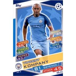Vincent Kompany Manchester City MC6 Match Attax Champions 2016-17