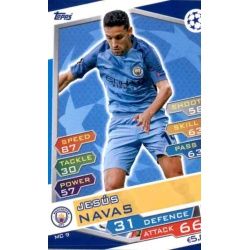 Jesús Navas Manchester City MC9 Match Attax Champions 2016-17