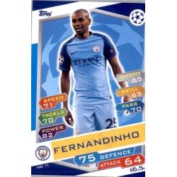 Fernandinho Manchester City MC11 Match Attax Champions 2016-17