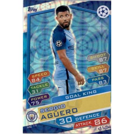 Sale Sticker from Sergio Agüero Manchester City Match Attax Champions  2016-17