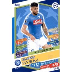 Elseid Hysaj Rising Star NAP3 Match Attax Champions 2016-17