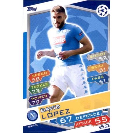 David López SSC Napoli NAP8 Match Attax Champions 2016-17