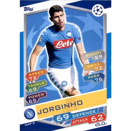 Jorginho SSC Napoli NAP9 Match Attax Champions 2016-17