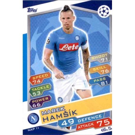 Marek Hamšík SSC Napoli NAP11 Match Attax Champions 2016-17